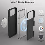 Vaku Luxos® Liquid Silicon Magpro TPU for iPhone 17 Pro Max - Black