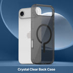 Vaku Luxos® Glassy Magpro Smokey Transparent TPU Case for iPhone 17 Air - Smokey Grey