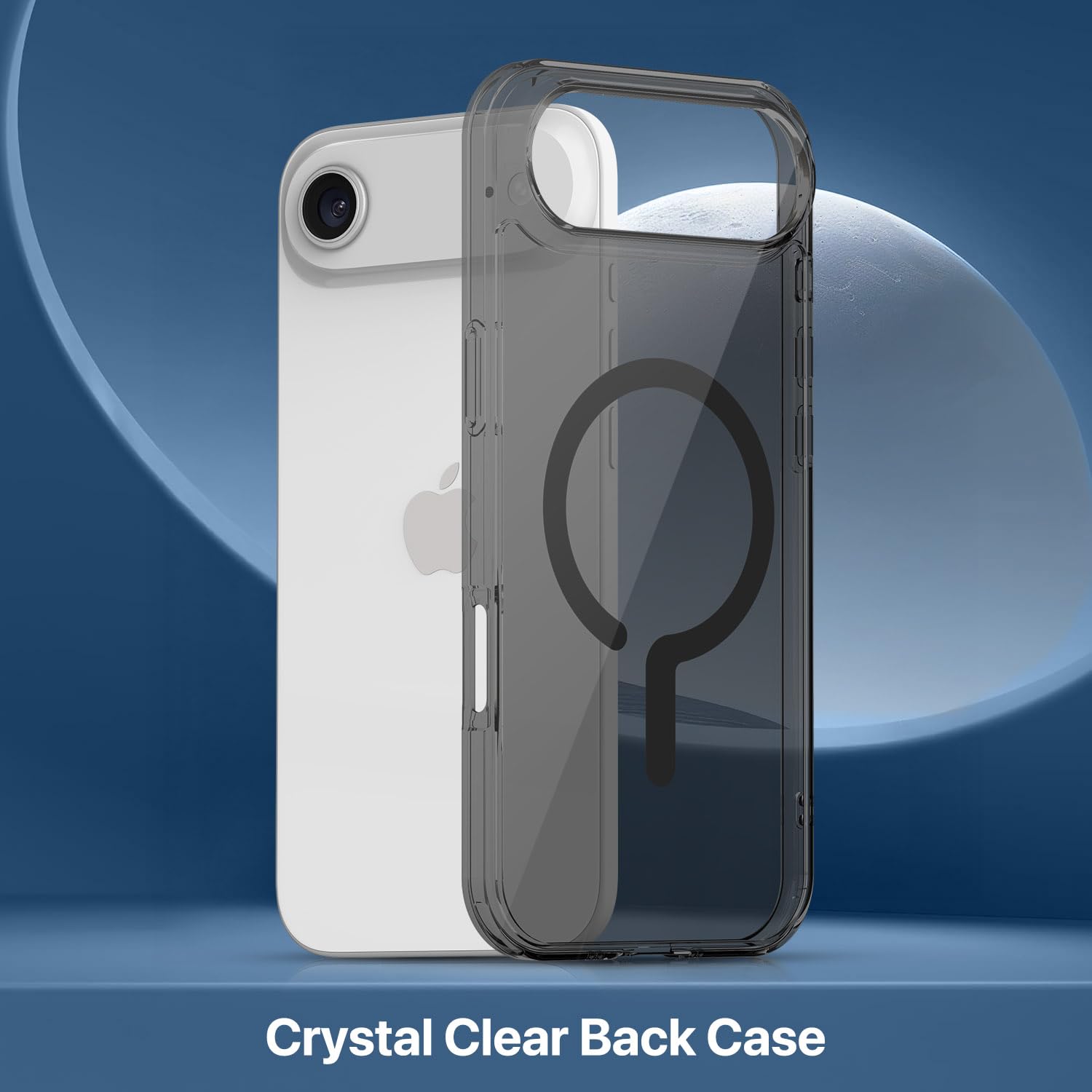 Vaku Luxos® Glassy Magpro Smokey Transparent TPU Case for iPhone 17 Air - Smokey Grey