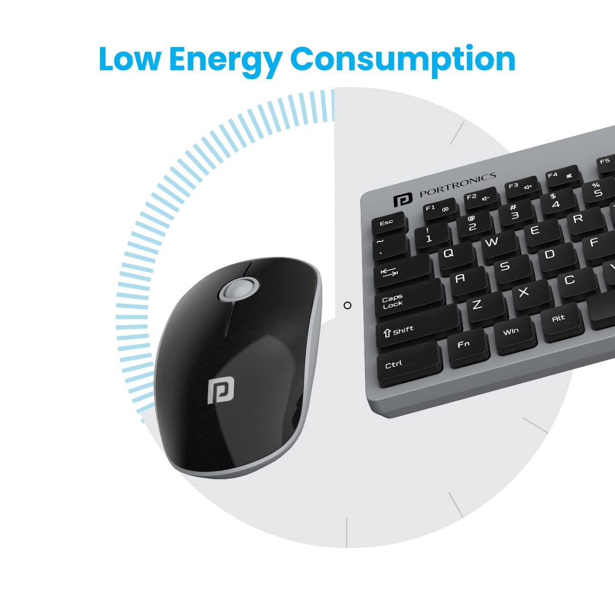 Portronics Key2 Combo Wireless Keyboard and Mouse Set