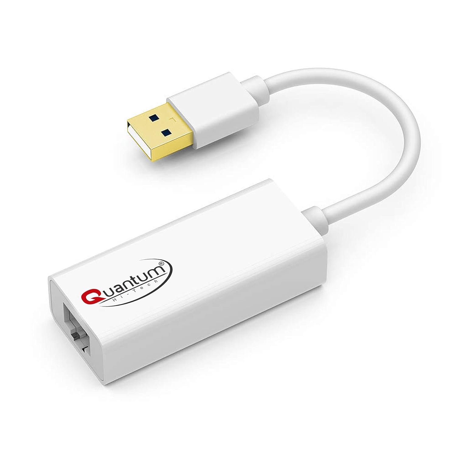 Quantum QHM8106 USB to RJ45 Ethernet LAN Adapter (White)