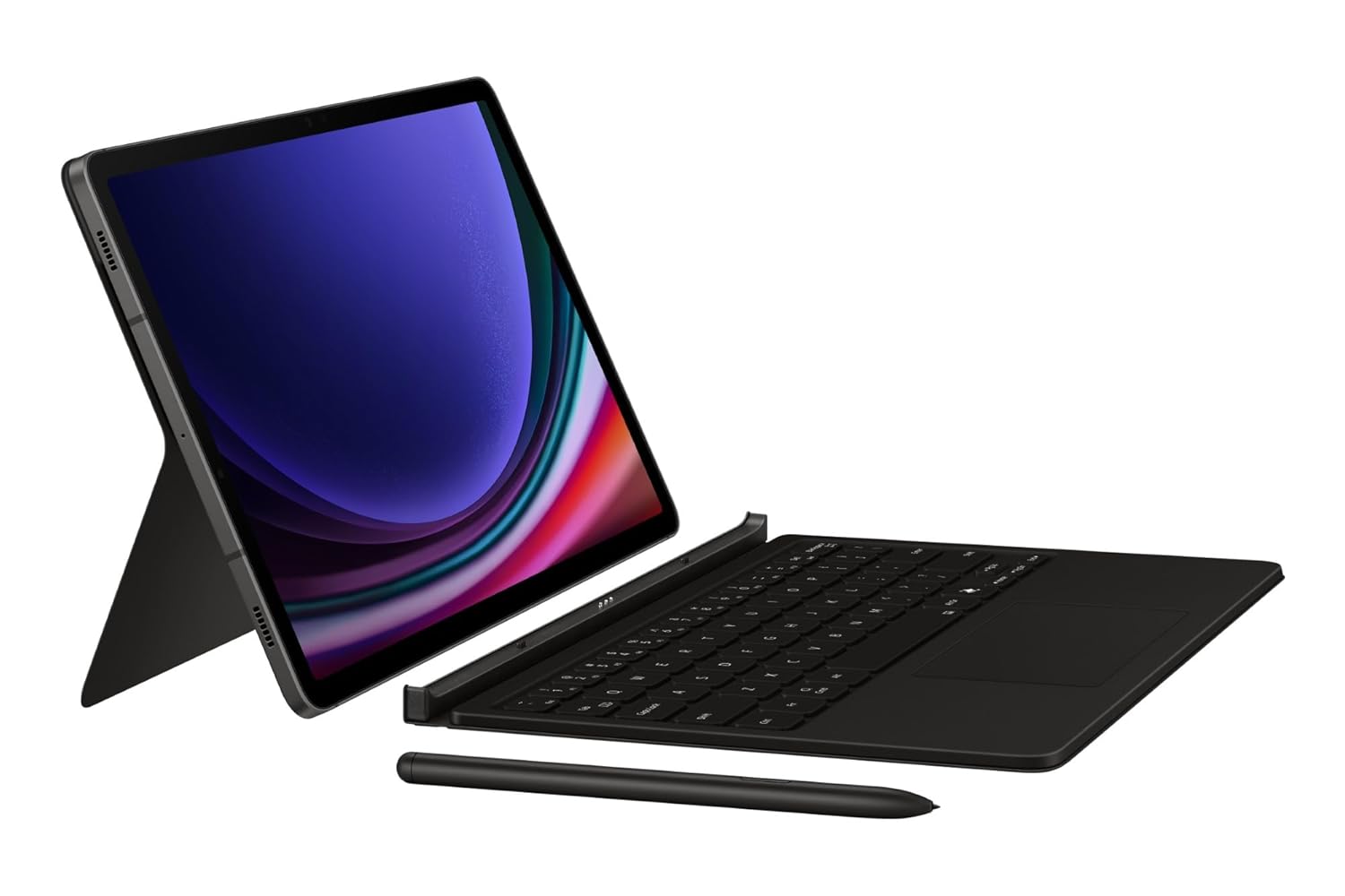 Samsung Galaxy Tab S9 Book Cover Keyboard, Black