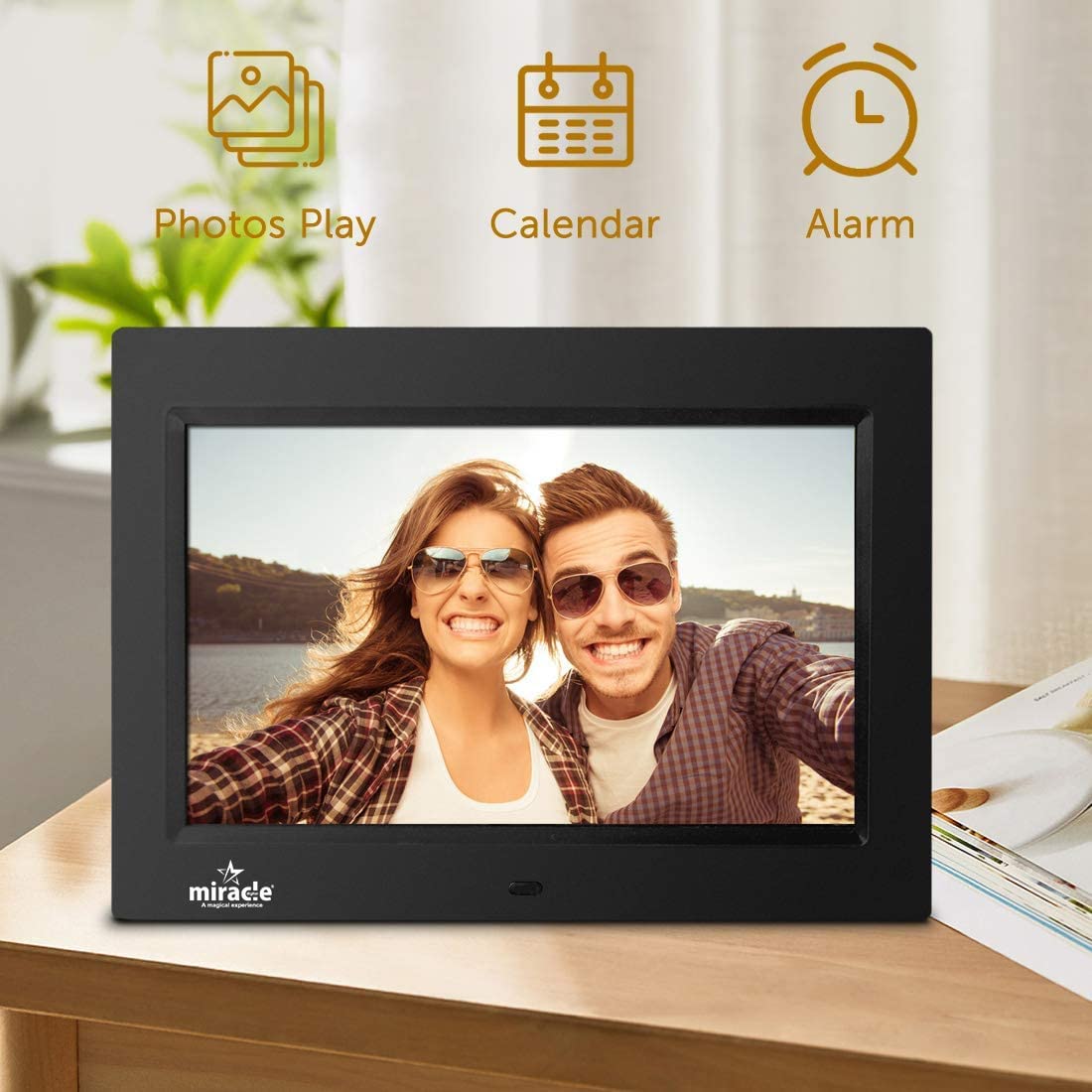 Miracle Digital 10'' IPS Digital Photo Frame ,Support SD Built in 8 GB Memory & 2GB RAM