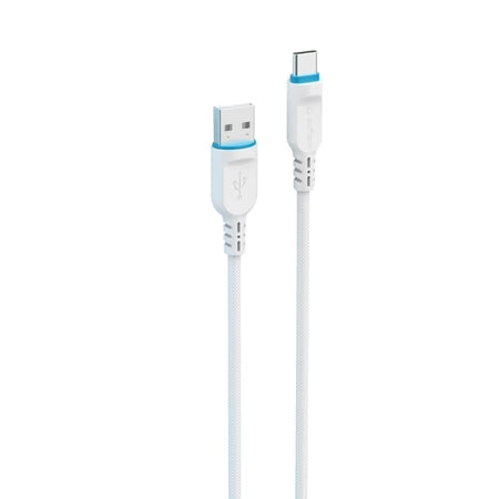 Stuffcool Tug USB-A to USB-C Braided Cable 65W – White