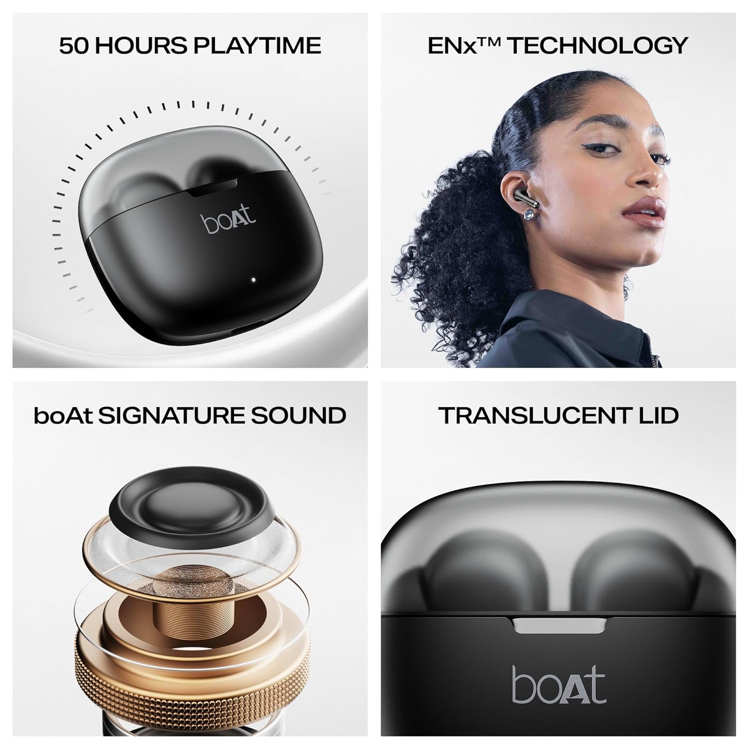 Boat Airdopes 212, 50H Battery, Bluetooth Earbuds