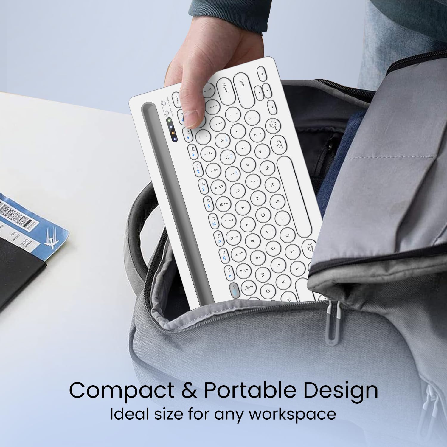 Portronics Bubble Dock Wireless Keyboard with Tablet Holder