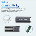 Ambrane Magnetic L-Tip USB C Adapter