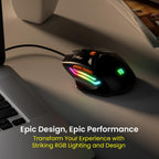 Portronics Vader Wired Gaming Mouse with 6 Buttons