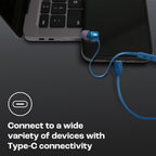 JBL Tune 310 Wired in Ear Type C Headphones, Hi-Res Audio with Digital-to-Analog Converter