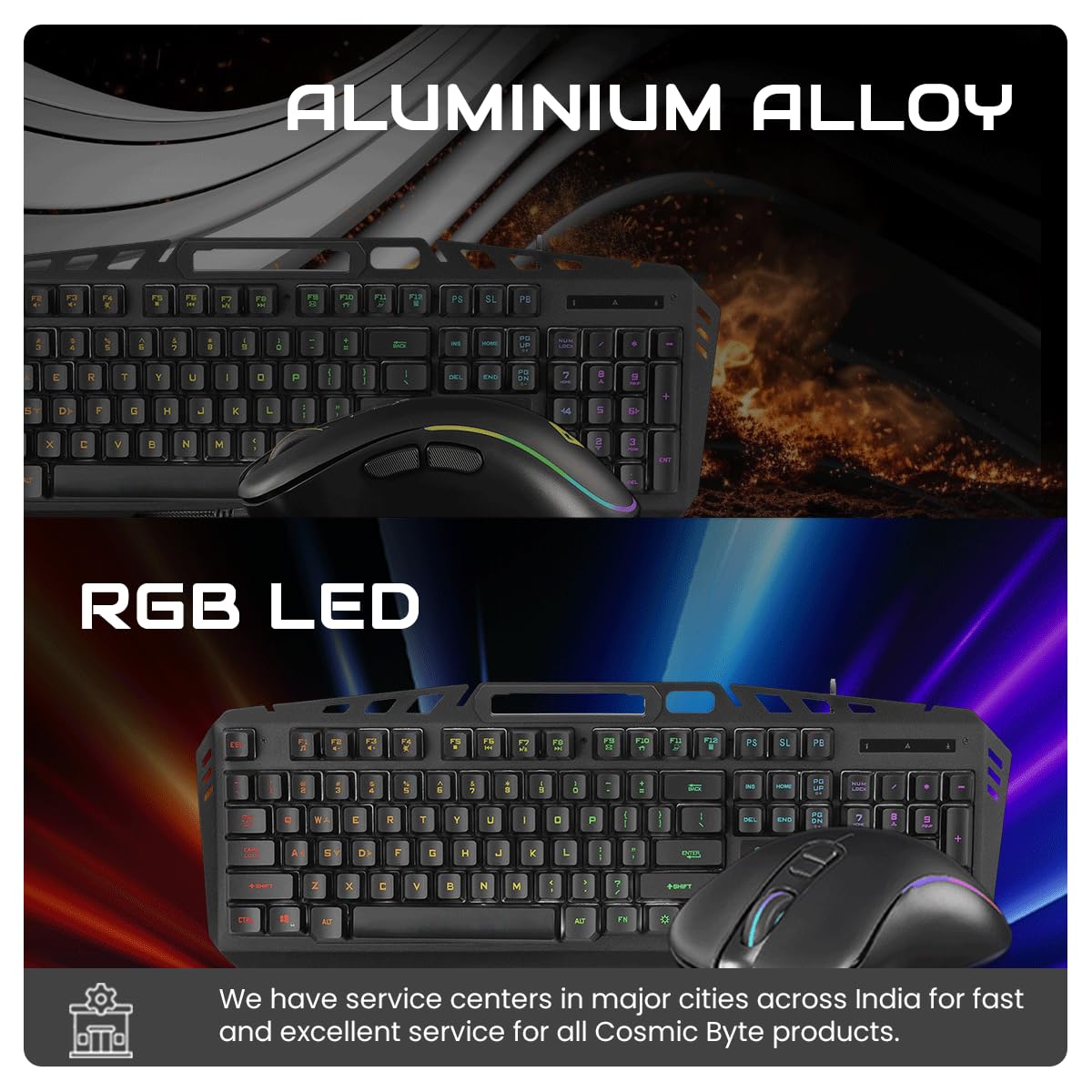 Cosmic Byte Dragon Fly RGB Gaming Keyboard and Mouse Combo