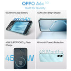 OPPO A6x 5G Smartphone 4+64GB, Ice Blue