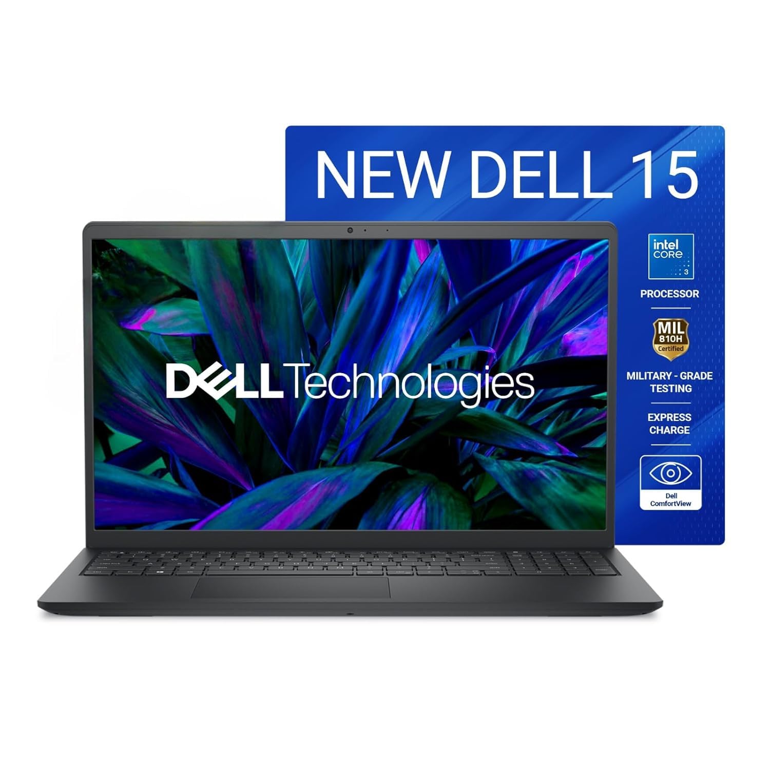 Dell 15 (Previously Inspiron) Laptop, 14th Gen Intel Core i3| 8GB DDR4| 512 SSD | 15.6" FHD