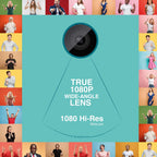 FINGERS 1080 Hi-Res Webcam with 1080P Wide Angle Lens&Built-in USB Mic