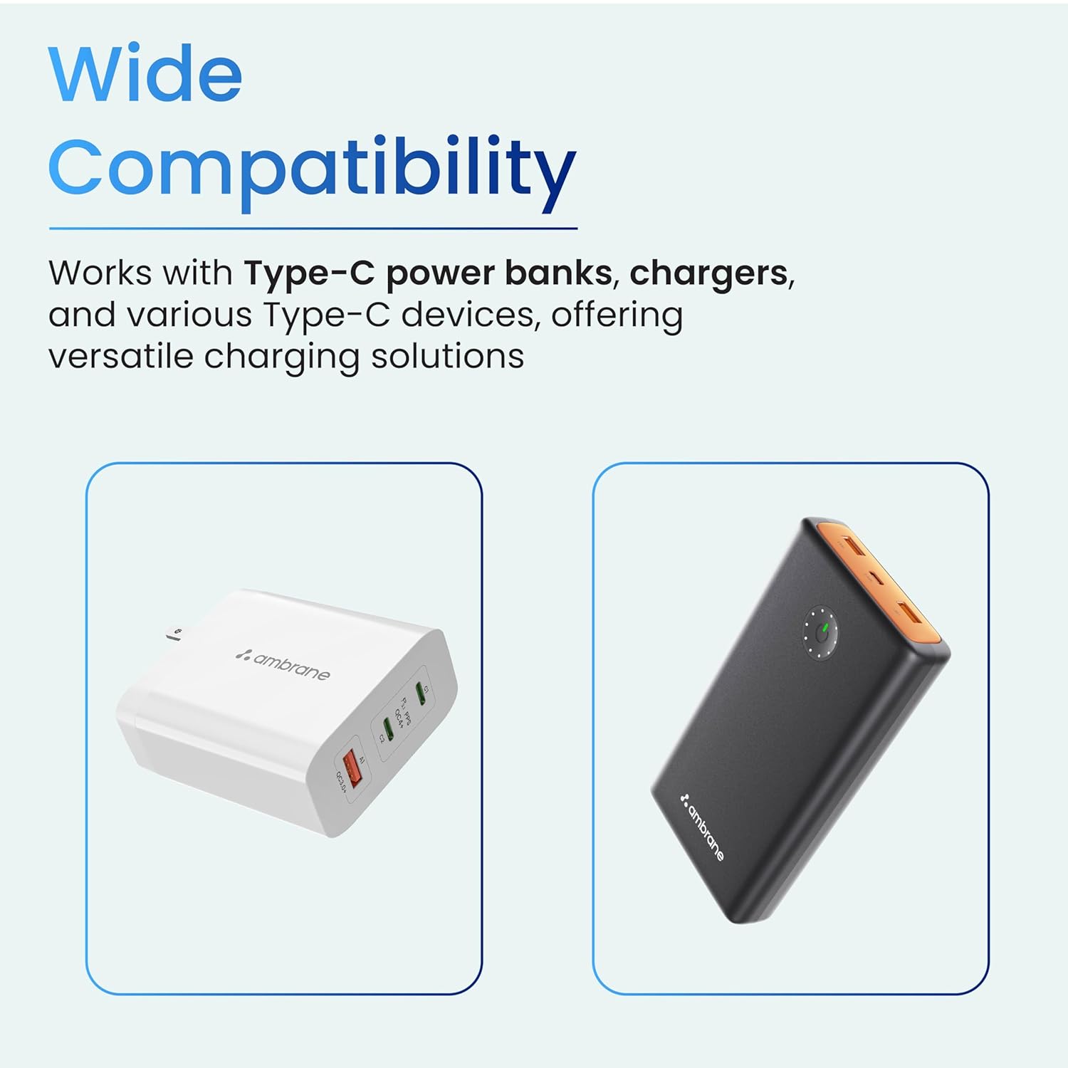 Ambrane USB C to Magnetic T-Tip Adapter