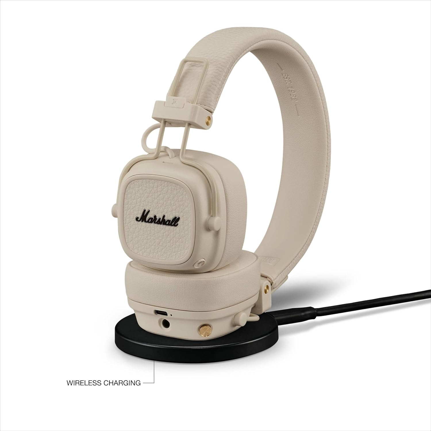 Marshall Major V Wireless On Ear Headphones - Cream