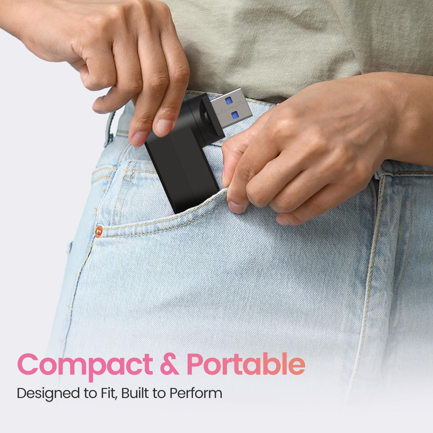 Portronics MPort Spin 4-in-1 USB Hub