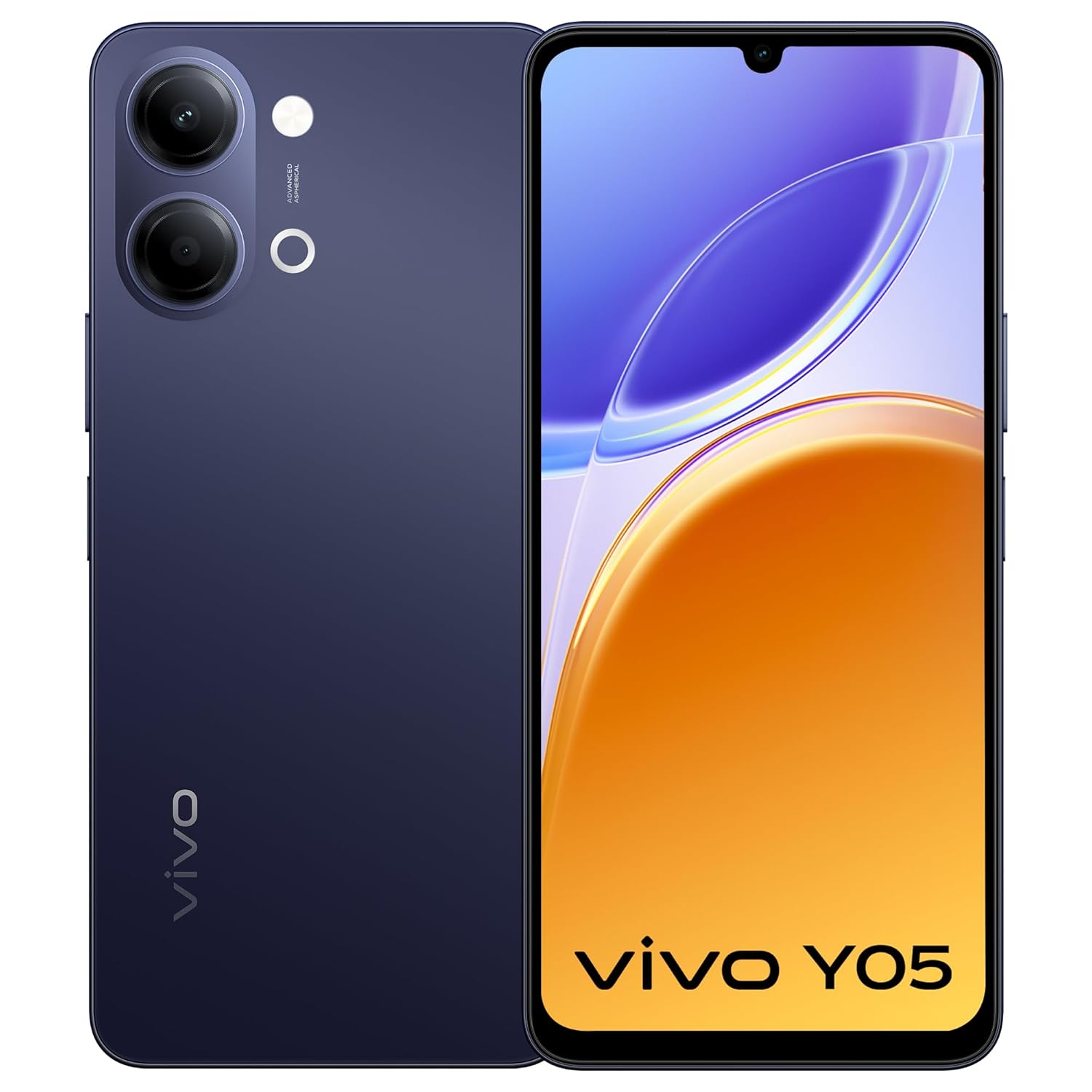 vivo Y05 (Midnight Blue, 4GB RAM, 64GB Storage)