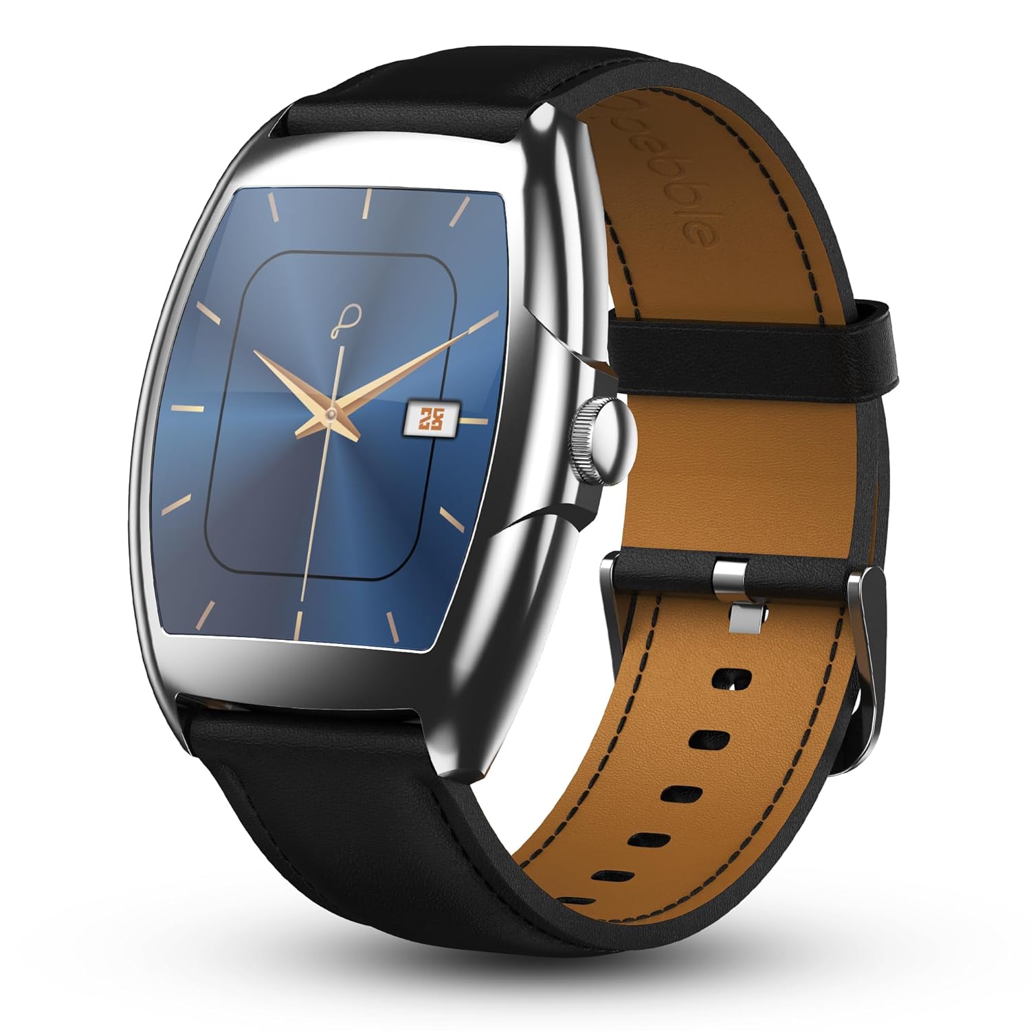 Pebble Regal Smartwatch, 1.77-inch True HD Display (Black)