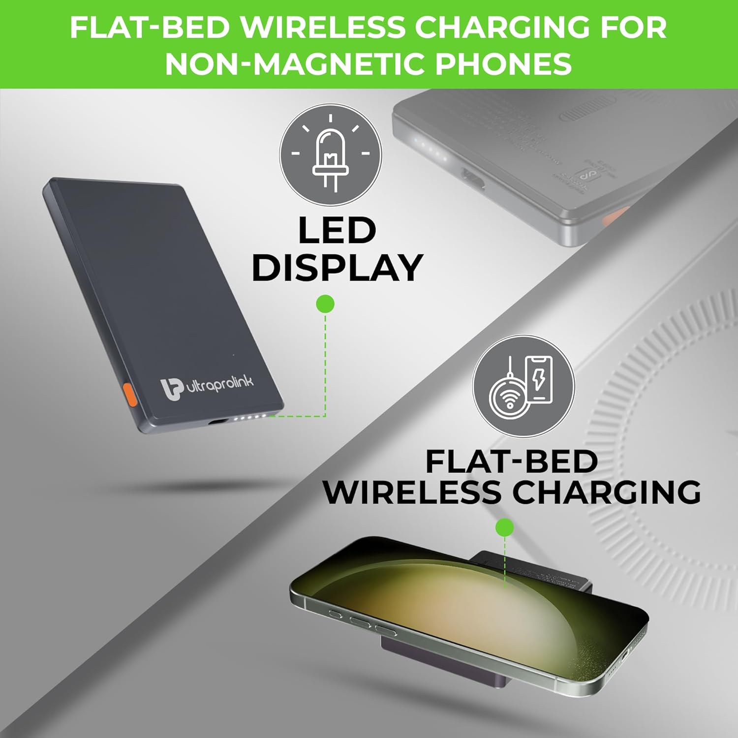 UltraProlink 5000mAh Slimmest Wireless Magnetic Mag-Safe Power Bank