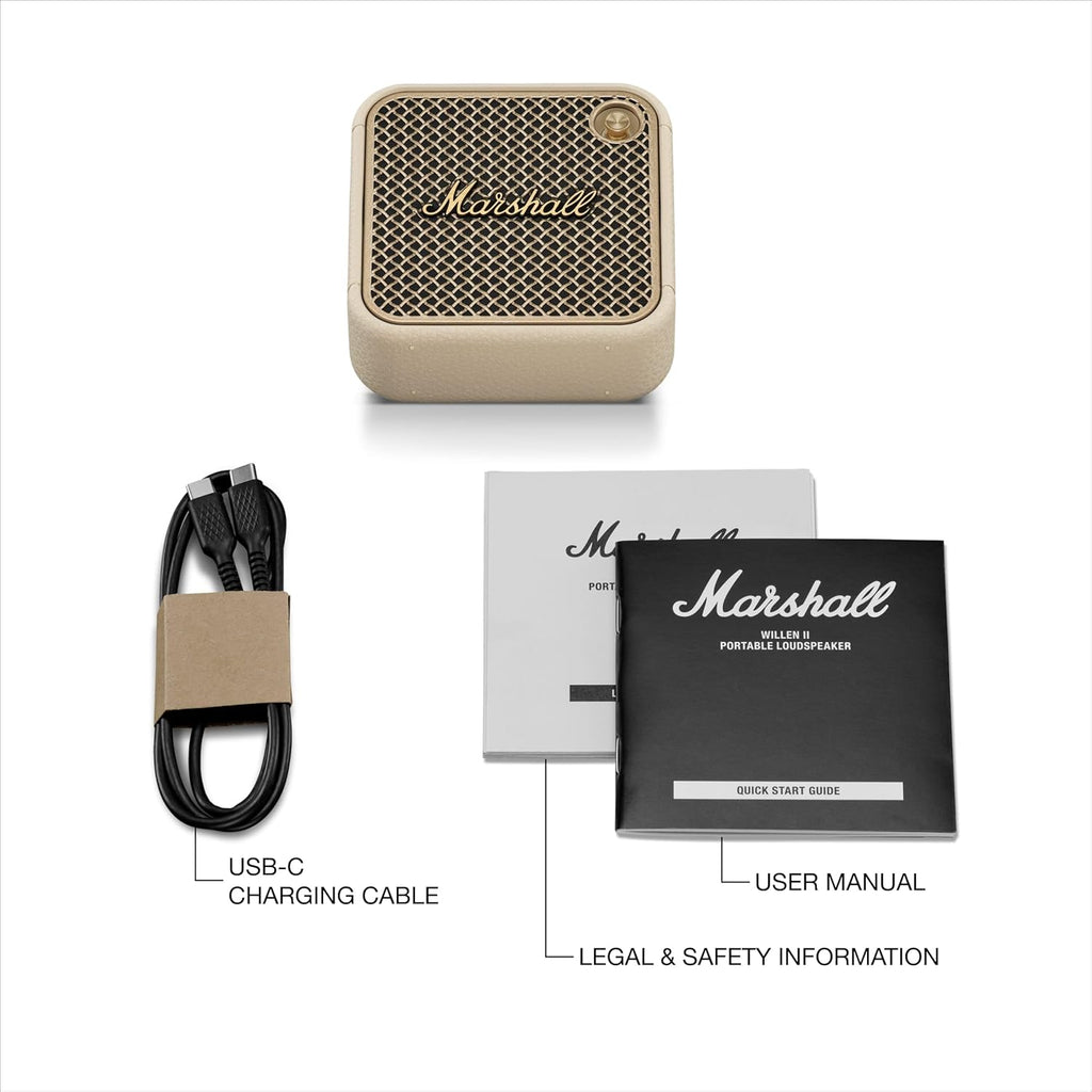 Marshall Willen II Portable Bluetooth Speaker (Cream)