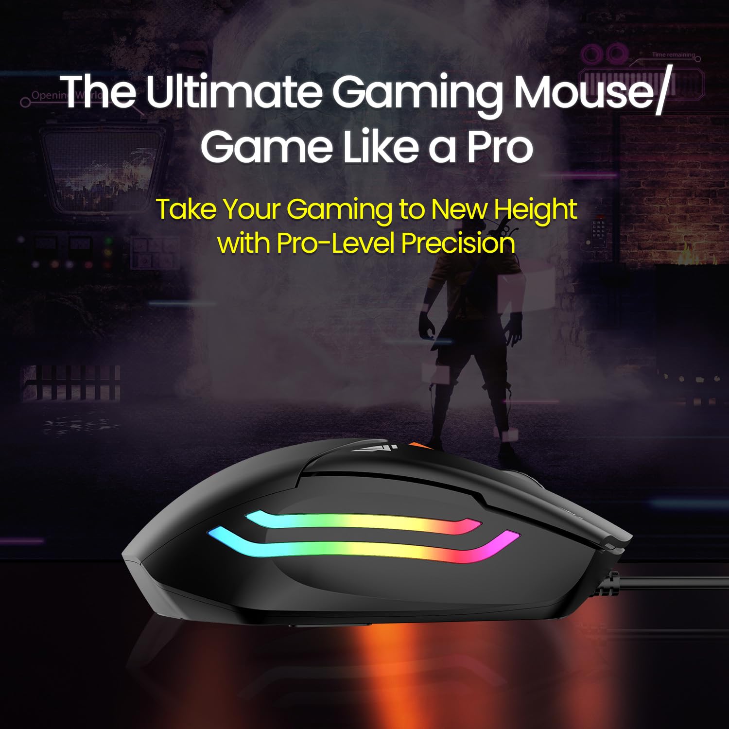 Portronics Vader Wired Gaming Mouse with 6 Buttons