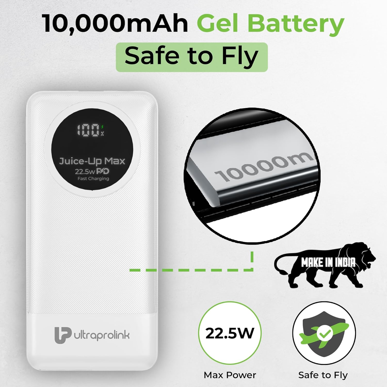 UltraProlink Power Bank 10000mah Fast Charging