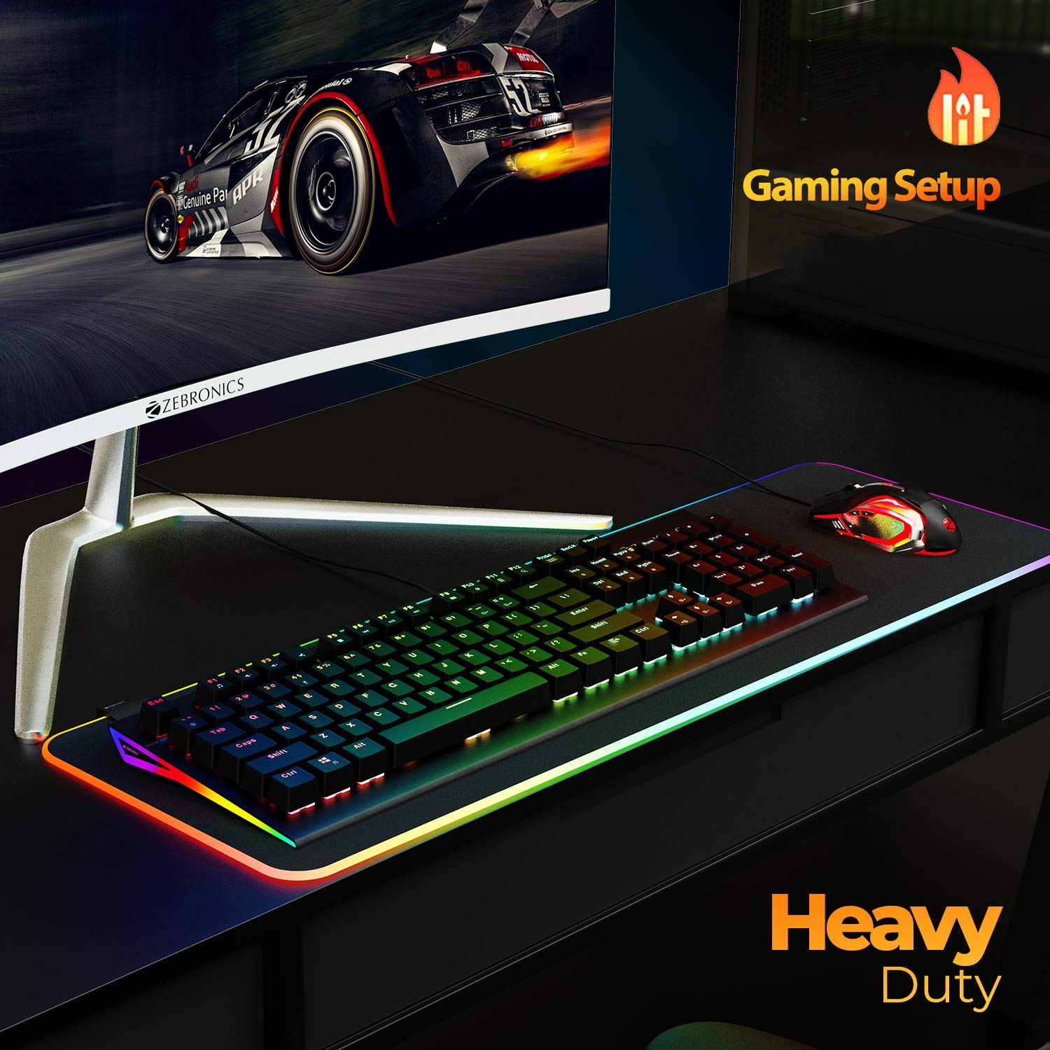ZEBRONICS ZEB-MAX PRO V2 Premium Mechanical Gaming Keyboard