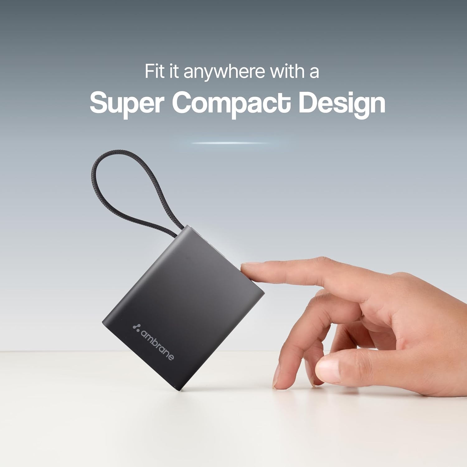 Ambrane 10000mAh Smallest Pocket Size Powerbank