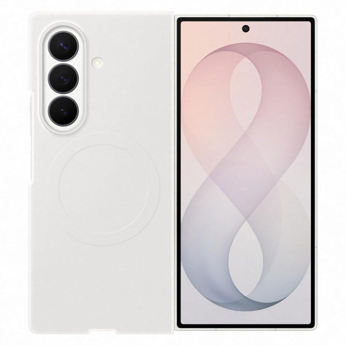 Samsung Galaxy Z Fold8 Ultra Silicone Magnet Case | Cream
