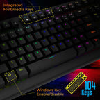 ZEBRONICS ZEB-MAX PRO V2 Premium Mechanical Gaming Keyboard