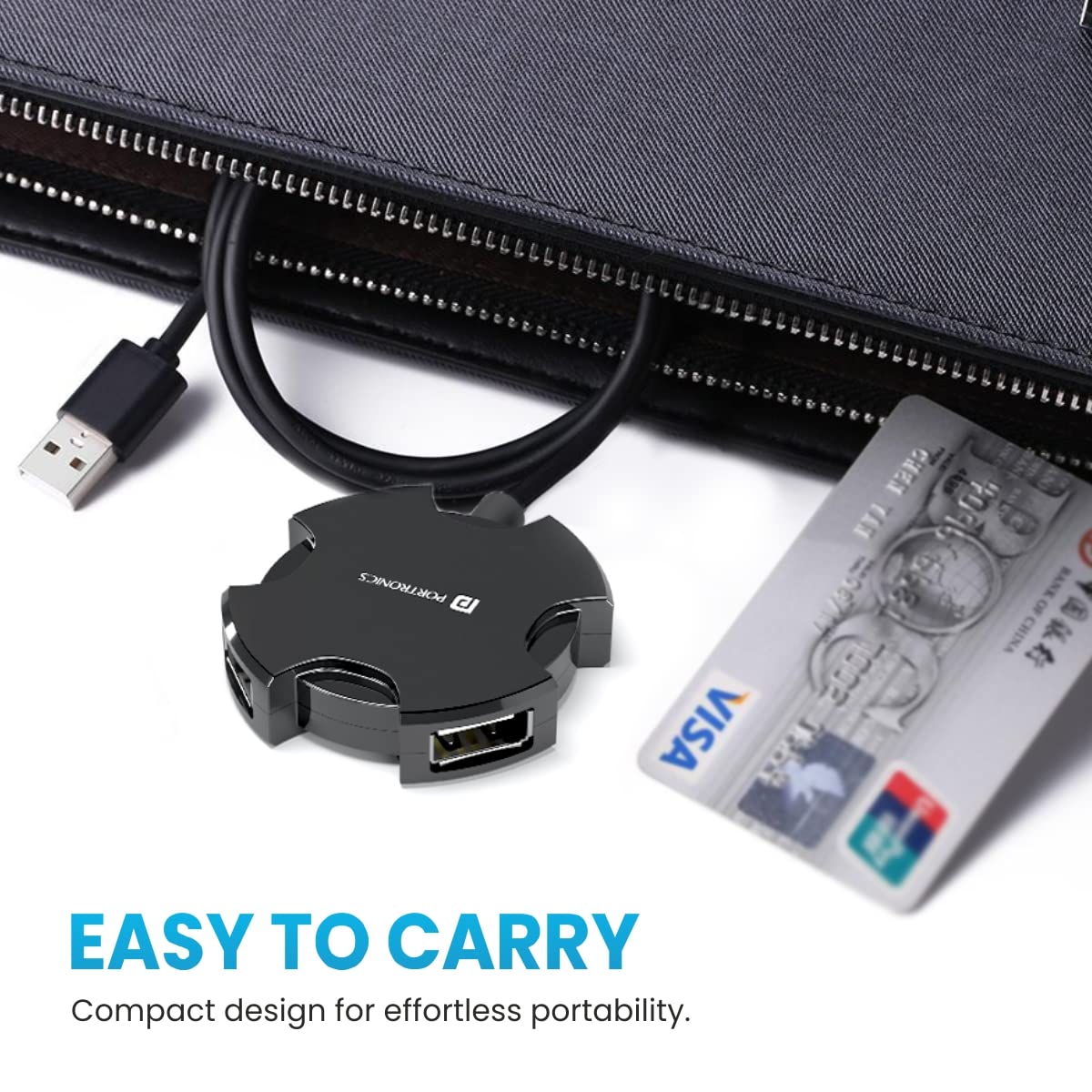 Portronics Mport 4C USB Hub (4-in-1)
