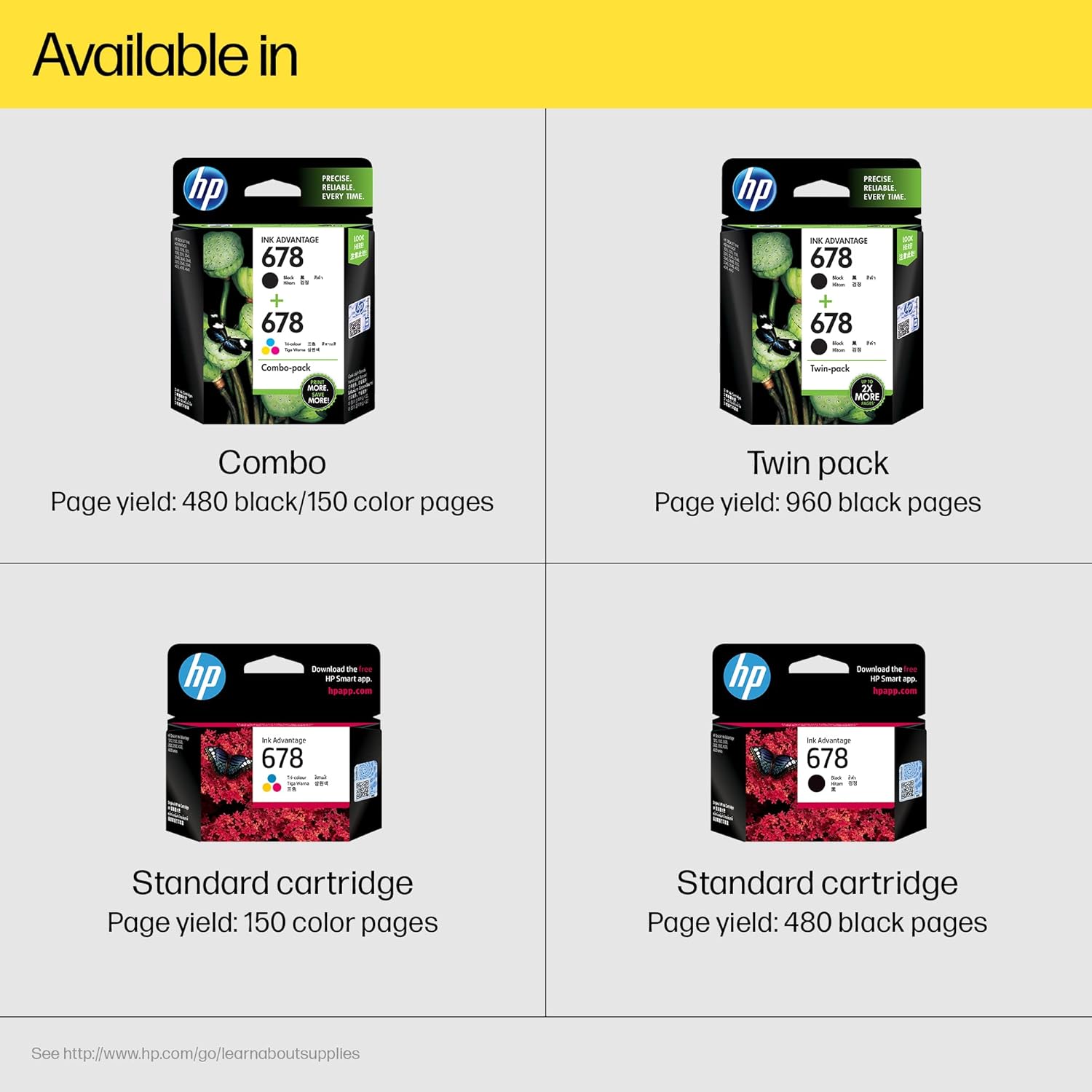 HP 678 Black Original Ink Advantage Cartridge