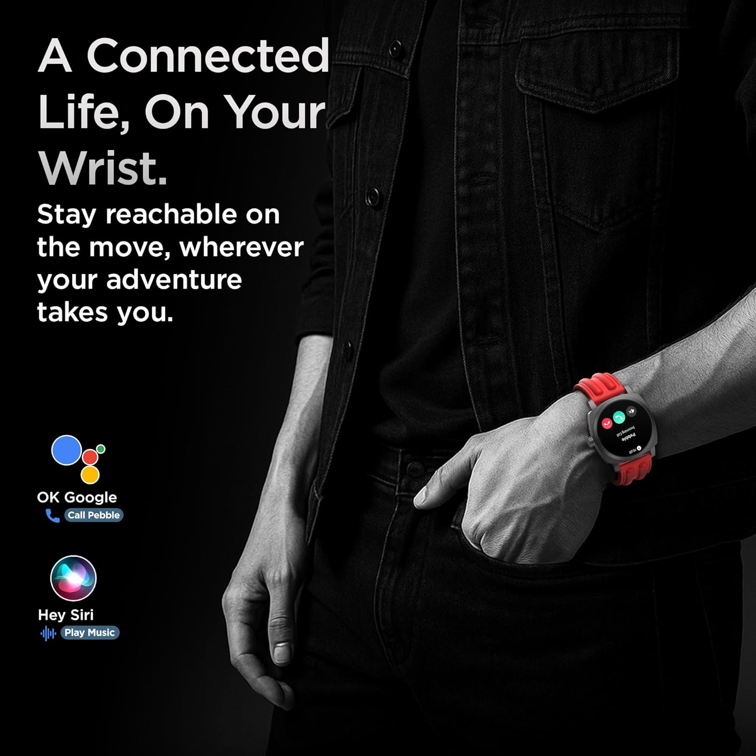 Pebble Endure 2 1.43” AMOLED Smartwatch with Always-On Display