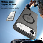Vaku Luxos® Glassy Magpro Smokey Transparent TPU Case for iPhone 17 Air - Smokey Grey