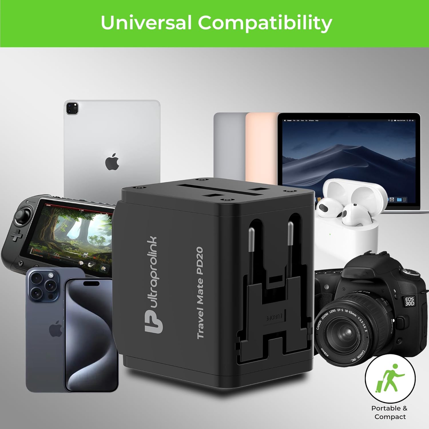 UltraProlink International All in One Universal Travel Adapter