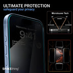 Spacething Titan 360 Degree Privacy Glass for iPhone 18 Pro Max/Pro, Anti Spy Screen Protector