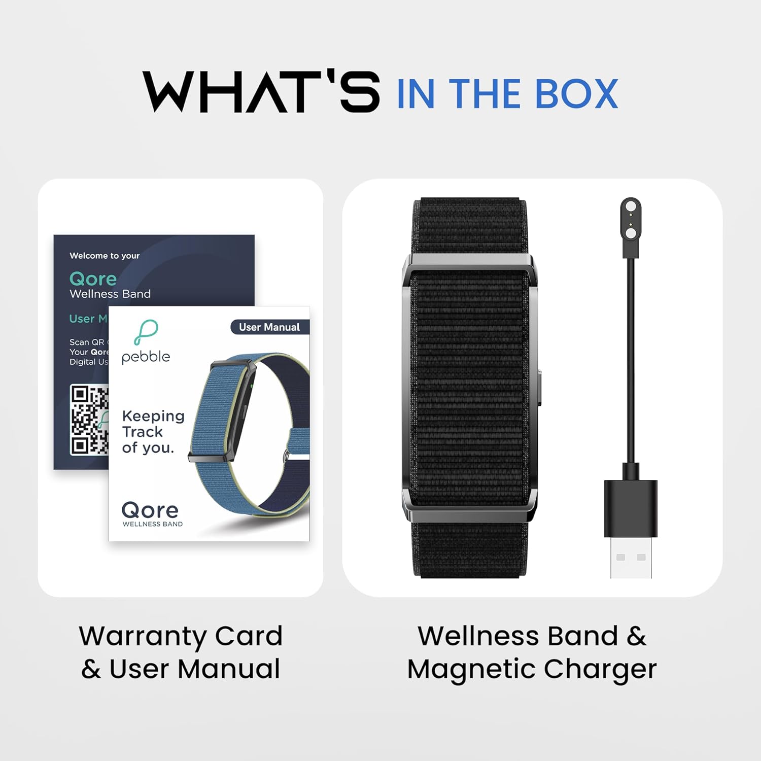 Pebble Newly Launched Qore Fitness Band with 45 Days Battery Life