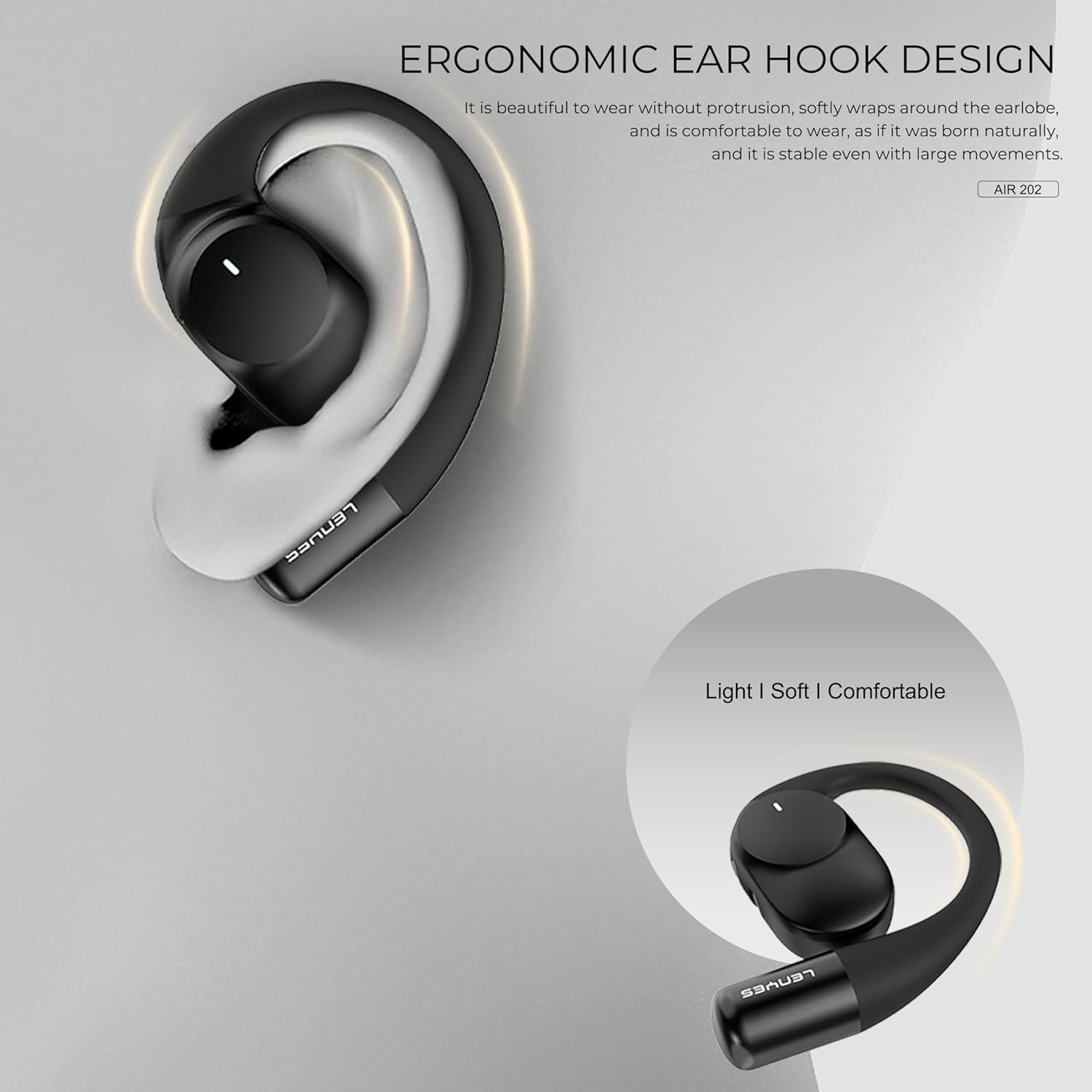 Lenyes AIR 202 Bluetooth 5.4 Wireless Earphones