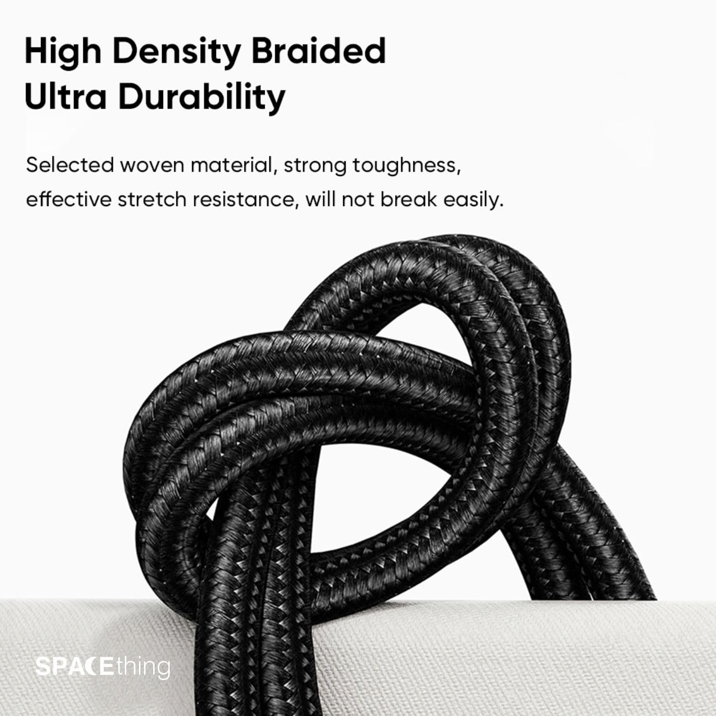 Spacething Volt Cable PD Type-C to Type-C Cable, Fast Charging, USB-C