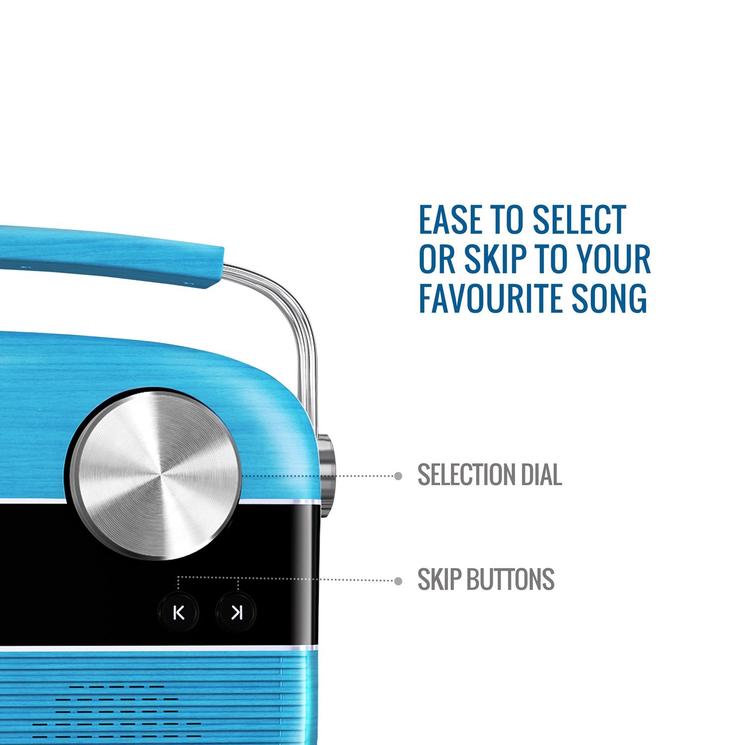 Saregama Carvaan Portable Digital Music Player (Electric Blue)