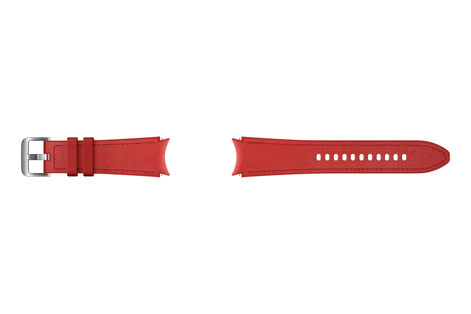 Galaxy Watch4 Hybrid Leather Band (20mm, M/L) RED