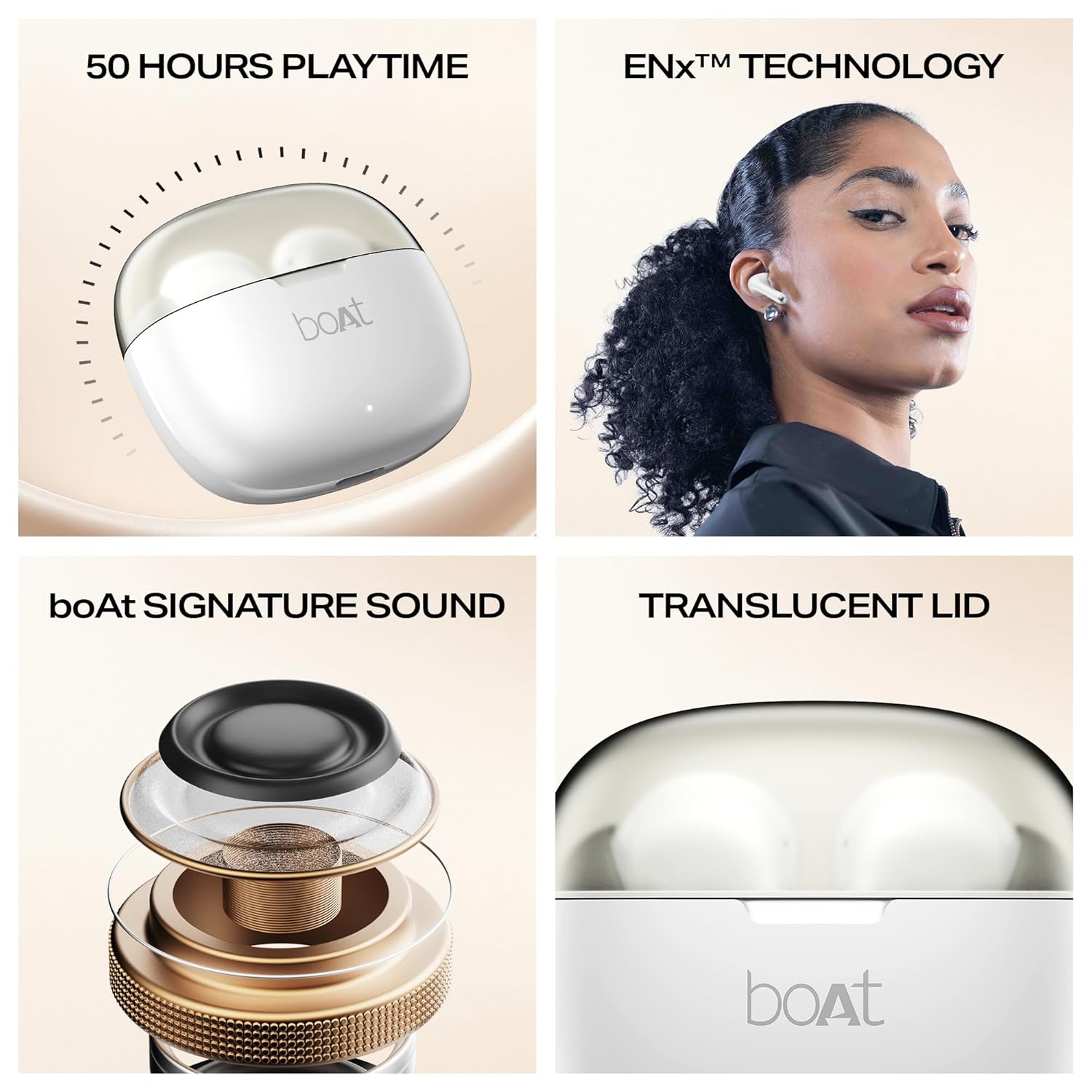 Boat Airdopes 212, 50H Battery, Bluetooth Earbuds
