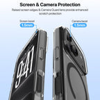 Vaku Luxos® KLYRA Magpro MagSafe Transparent TPU Back Cover Case for iPhone 18 Pro Max Crystal Clear | Black
