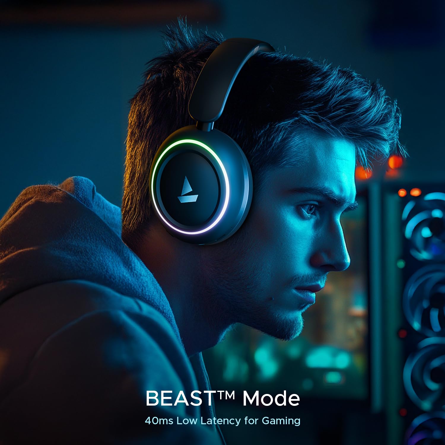 boAt Rockerz 480 Bluetooth Headphones with Mic