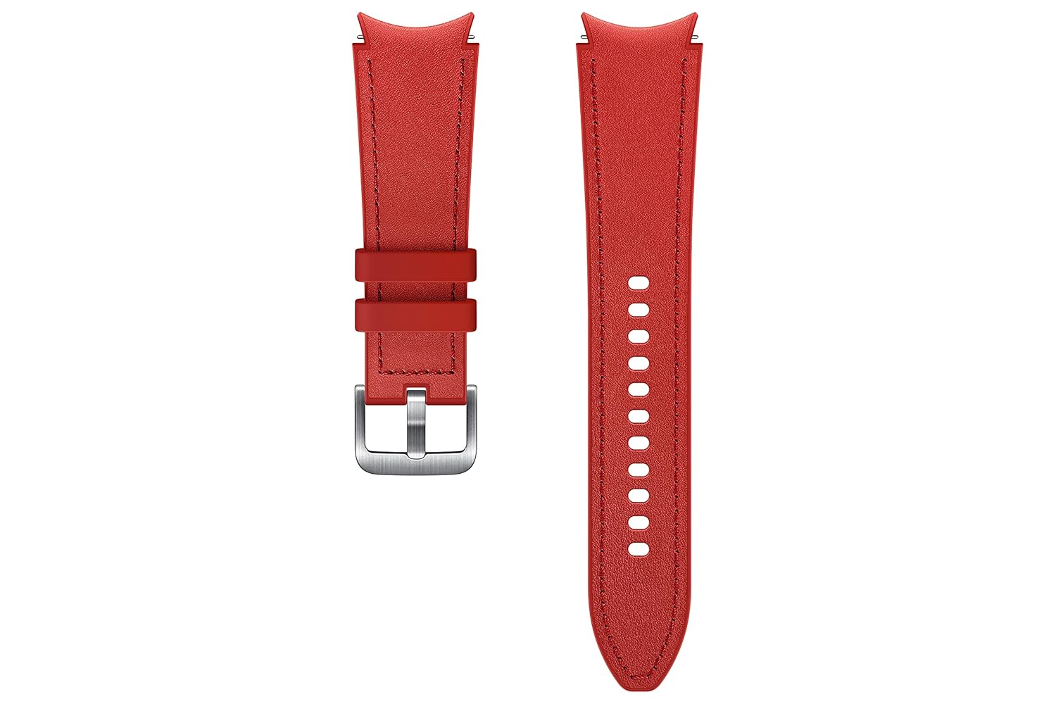 Galaxy Watch4 Hybrid Leather Band (20mm, M/L) RED