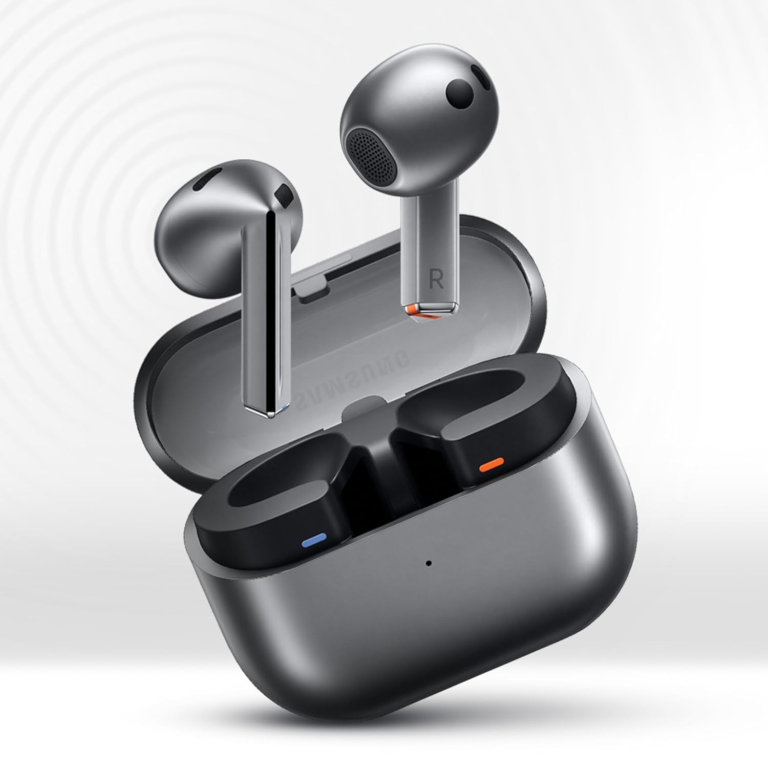 Samsung Galaxy Buds 3 (Silver) with Galaxy AI Powered Real-time Interpreter