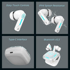 Boat Immortal Airspeed Pro Truly Wireless in- Ear Earbuds w/ 32dB ANC