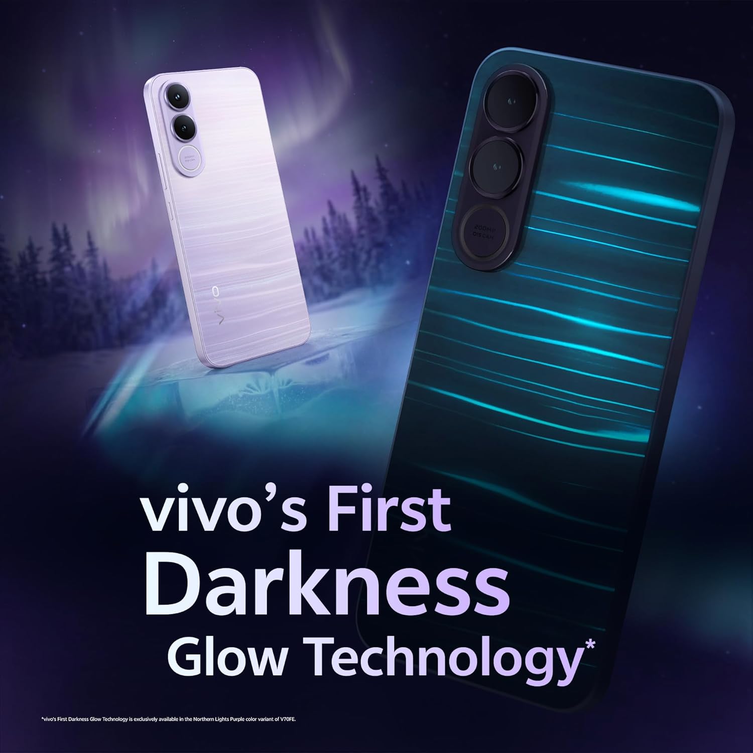 vivo V70 FE 5G (Northern Lights Purple, 8GB RAM, 256GB Storage)