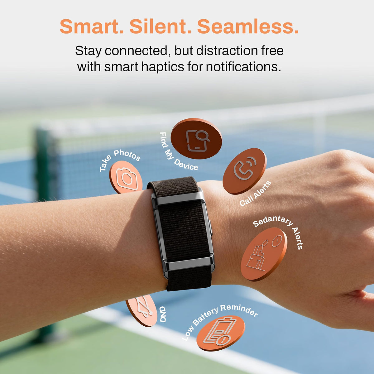 Pebble Qore 2 Smart Band Heart Rate | Black