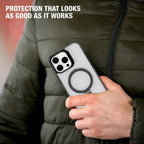 Muvtech Rio SNAP Kickstand TPU Case Compatible for iPhone 16 Pro - Black